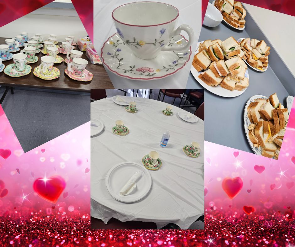 Benschool's tweet photo. Our adults celebrated Valentine's Day with a tea party complete with finger sandwiches, fruit, and dessert! They had wide variety of teas to select from as well as multiple styles of tea time sandwiches! It was a wonderful event, on such a cold, wintery day! https://t.co/k2kUhIug8v