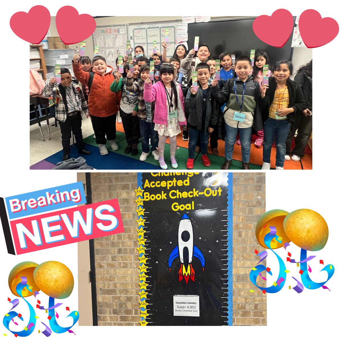 TigersLMCAldine's tweet image. Huge shoutout to the classrooms that checked out the most books in January/December!!  Keep turning those pages! We are almost to our goal of 5,000 Books!!! 📕 📚#BookWorms #LibraryReport #ReadingChampions #AldineImpact  @Thompson_Aldine @aldinelibraries @maty_orozco
