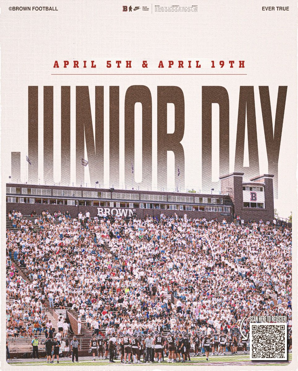 Thank you <a href="/BrownU_Football/">Brown Bears Football</a> for the junior day invite!