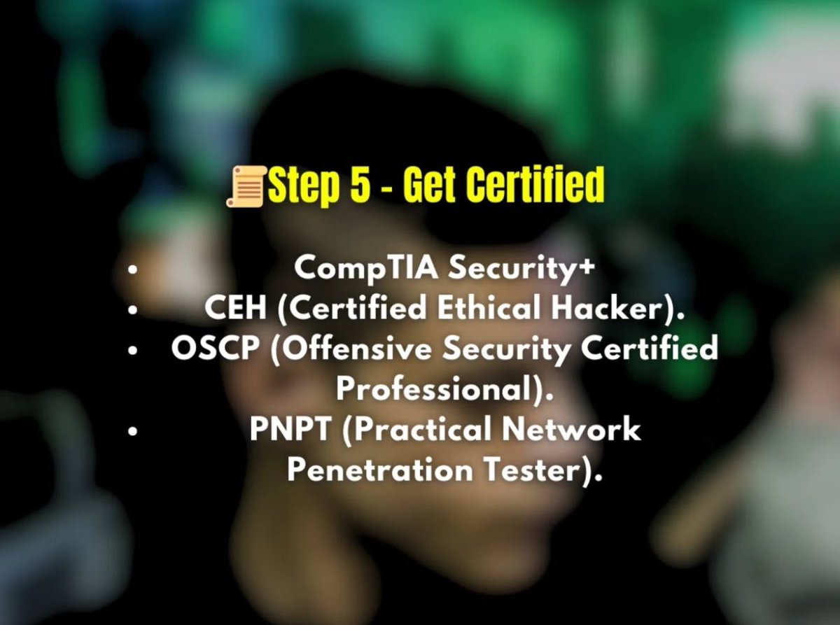 hackinwithdavid's tweet image. 🛠️ Master the basics (Linux, networking, Python).
🔐 Learn offensive security (web & mobile pentesting, WiFi hacks).
