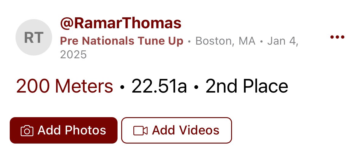 Track times