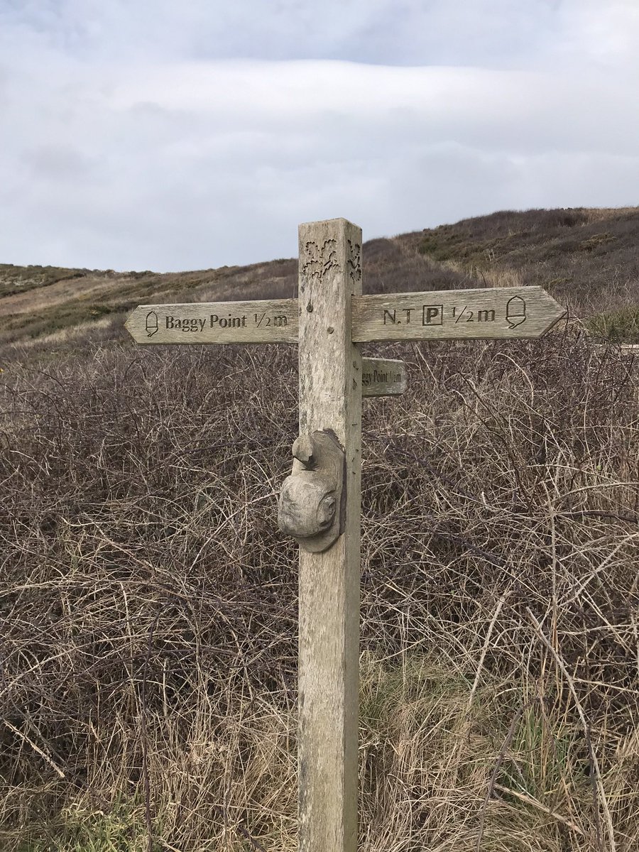Two for #FingerpostFriday this week. 
Baggy Point and Torrington Commons (both in N.Devon).
