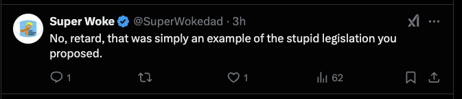 rjsheperd's tweet photo. @alex_lee Please stop posting on this Nazi-supported website. Bsky is where it's at!

The hate speech on this site is unreal. Why do you put up with this shit? https://t.co/vFRsil7J8T