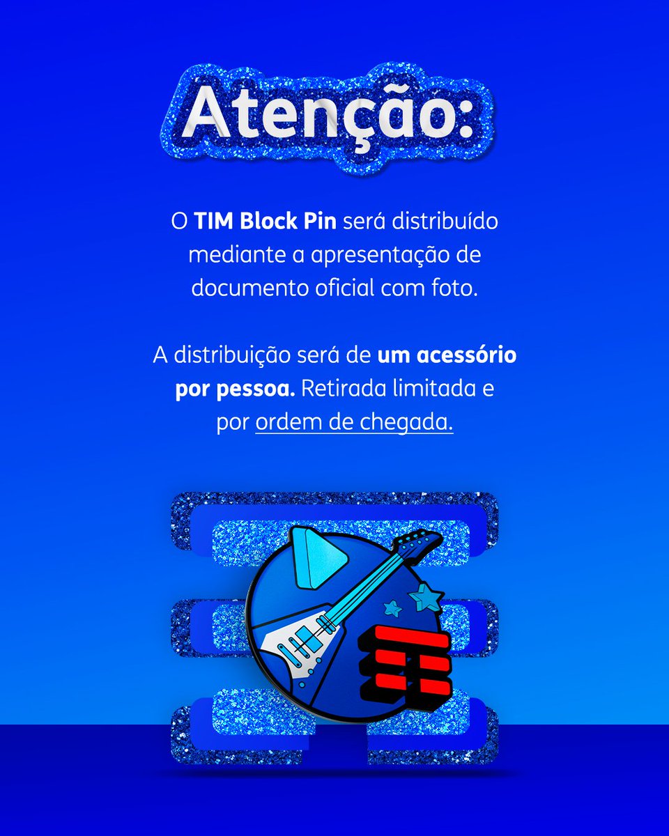 TIMBrasil's tweet photo. A mainha @ivetesangalo pediu, vocês pediram, todo mundo pediu. E eu atendi, né? É TIM Block Pin pra curtir o #CarnaTIM5G com uma proteção a mais no Rio e em Salvador! A retirada vai acontecer já, já, é GRATUITA e para todo mundo, viu? 💙 https://t.co/iJ3USmRi7S