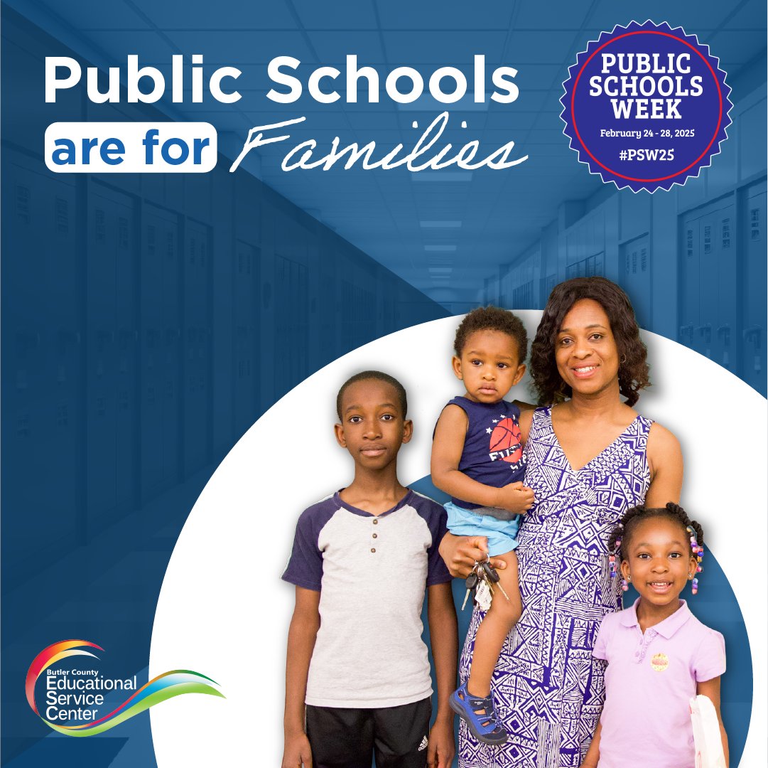 ButlerCountyESC's tweet photo. Why Public Schools Are the Best Choice 📚
Public schools welcome every student, uphold high standards &amp; provide vital services like transportation, counseling &amp; nursing = BEST choice for families in Butler County! 💛
📖 Learn More: https://t.co/QcaRvkqNF5
#PSW25 #Proud2BCESC https://t.co/W9ToOaoFRe