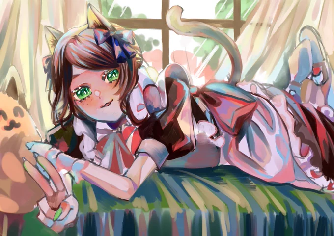 猫の日 ́-#猫の日 #第五人格イラスト 