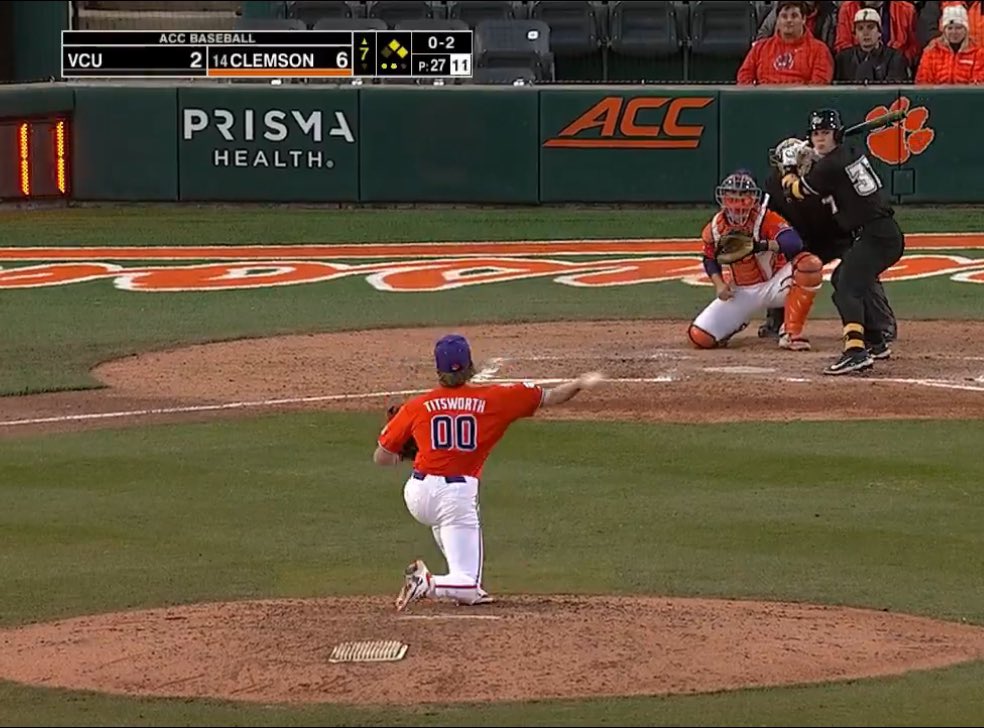 Drew Titsworth 00 jersey remains undefeated in college baseball