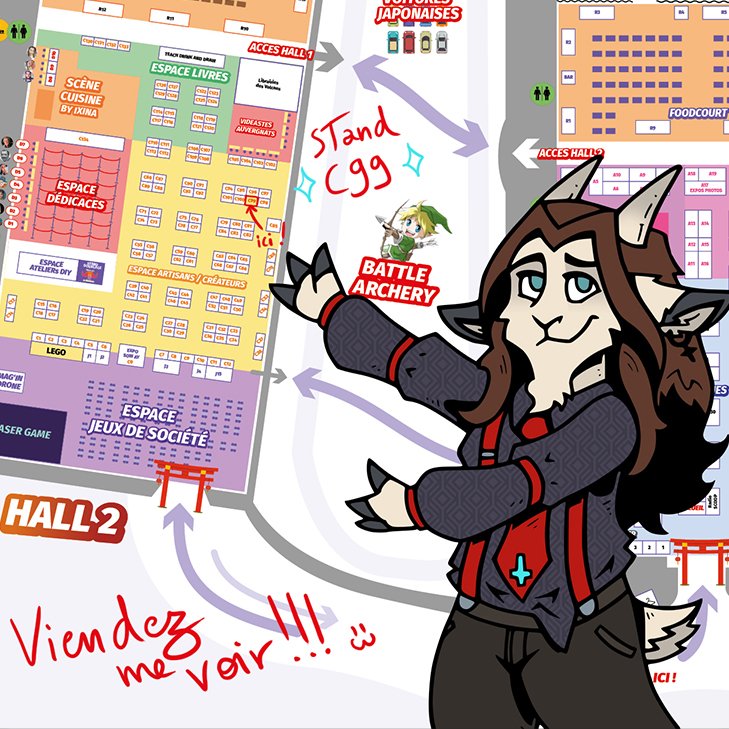 k_zlovetch's tweet photo. 🇫🇷 Hey ! Cette fois, je me lance dans ma toute première grosse convention EVER : la Clermont Geek Convention !

RDV les 15 et 16 mars 2025 à Clermont-Ferrand pour me retrouver derrière le stand rouge des Félinversés !

Plus d'infos et plan en grand ici : https://t.co/3yFjMxTvxH https://t.co/Hn7enw3qIO