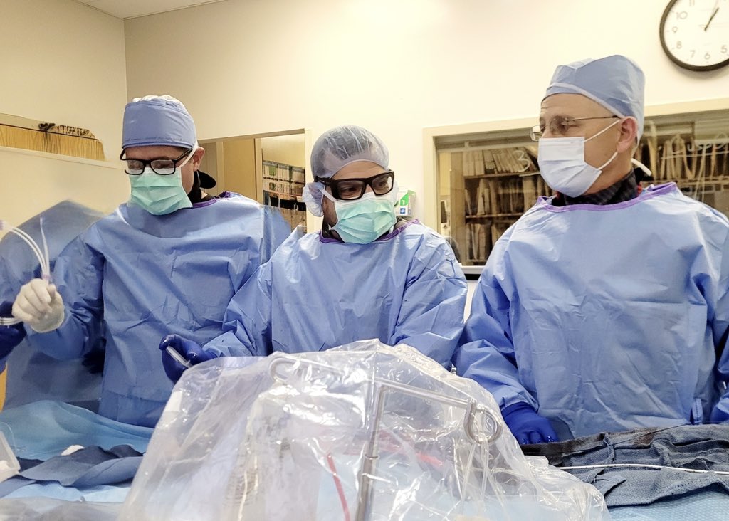 Three generations of Ochsner-trained interventional cardiologists working together to push the field forward. Honoring the past, shaping the future, and keeping Ochsner Interventional Cardiology at the top! #OchsnerIC #LegacyInAction #Cardiology