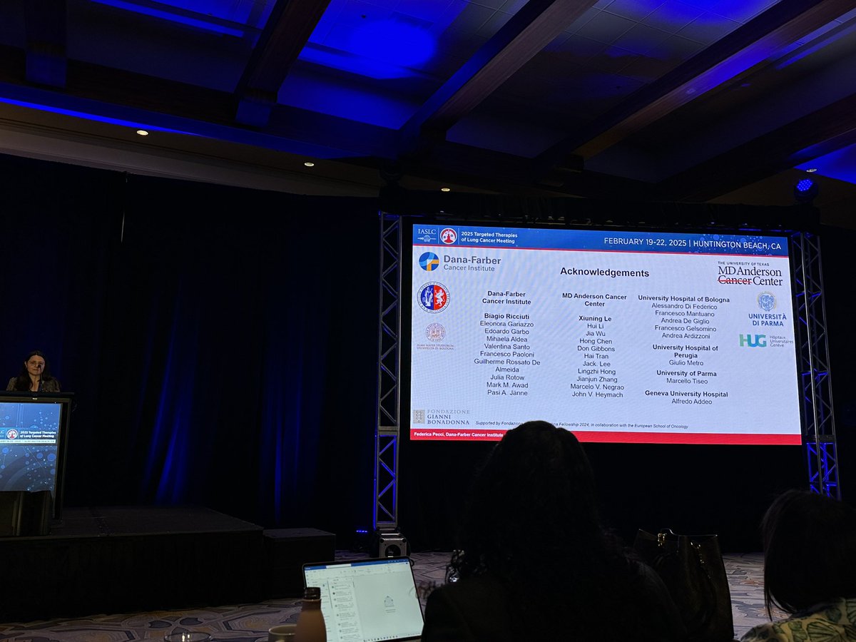 Biagio Ricciuti, MD PhD (@biagioricciutmd) on Twitter photo Proud of <a href="/pecci_federica1/">Federica Pecci</a> for her amazing talk at #TTLC25 on our collaborative study comparing #MET TKIs vs #ICI for pts w/ METex14 #NSCLC. Co-led w/ ✨<a href="/LeXiuning/">Xiuning Le MD PhD</a> ✨this work provides key insights for personalized tx strategies for MET+ NSCLC. <a href="/MDAndersonNews/">MD Anderson Cancer Center</a> & <a href="/DanaFarberNews/">Dana-Farber News</a>. Proud of <a href="/pecci_federica1/">Federica Pecci</a> for her amazing talk at #TTLC25 on our collaborative study comparing #MET TKIs vs #ICI for pts w/ METex14 #NSCLC. Co-led w/ ✨<a href="/LeXiuning/">Xiuning Le MD PhD</a> ✨this work provides key insights for personalized tx strategies for MET+ NSCLC. <a href="/MDAndersonNews/">MD Anderson Cancer Center</a> & <a href="/DanaFarberNews/">Dana-Farber News</a>.