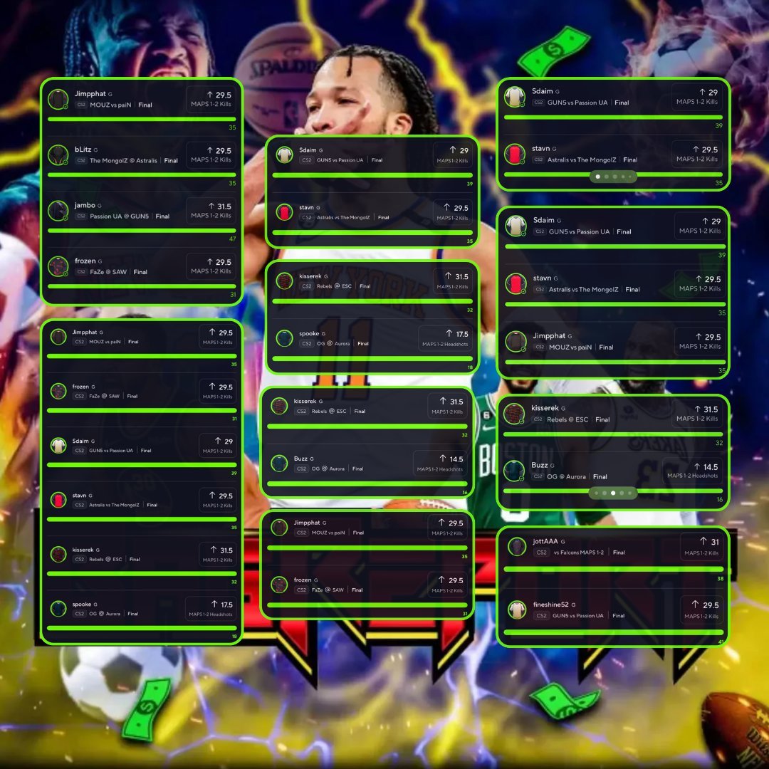 BagRBets's tweet image. 3 FULL SWEEPS! GIVING AWAY FREE VIP &amp;amp; $50 TO 5 LUCKY FOLLOWERS WHO ♥️+♻️ THIS TWEET 🤑 

THE MOST PROFITABLE eSPORTS PLAYS IN THE COMMUNITY ALL IN ONE SPOT ☢️!

25X CASH 💰
2 10X CASH 💰
5X CASH 💰
15 3X CASH 💰

ALL OF THIS FOR $10 MONTH IS INSANE 🤯💹

Join now using the link…