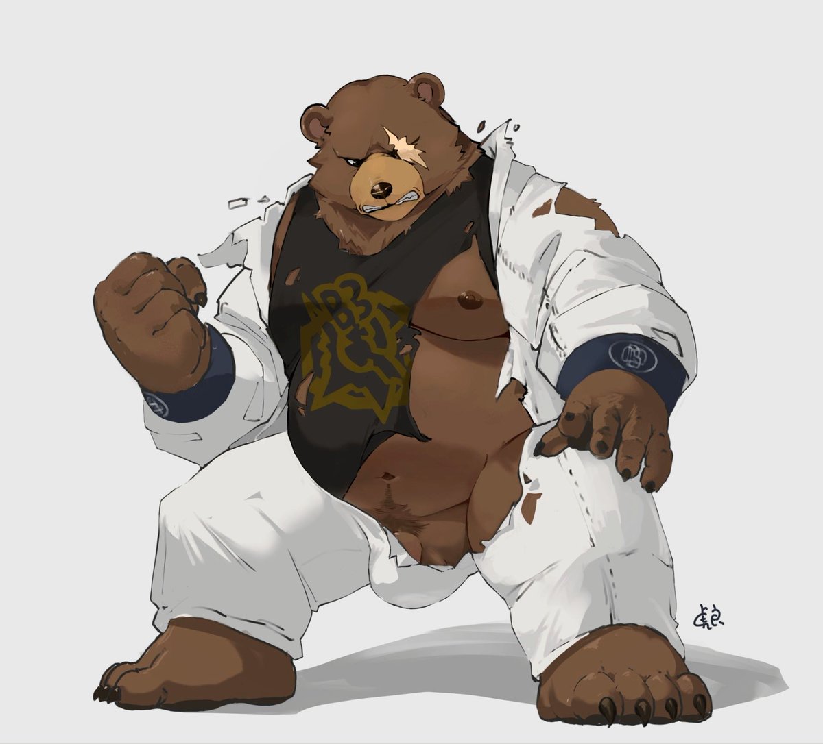 战损大本🐻#BenBigger