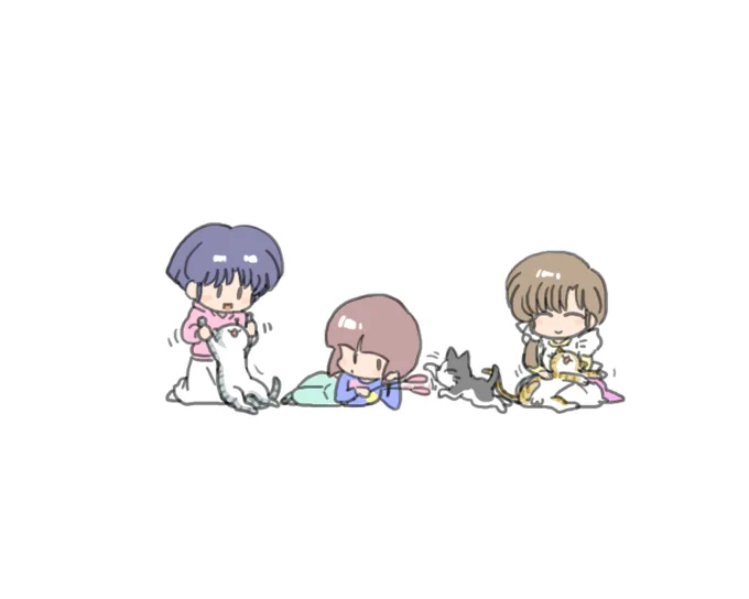 うるさいかもしれないけどにゃんにゃんにゃんの日だから過去絵の猫を貼るよ。良かったら見ていってね。 