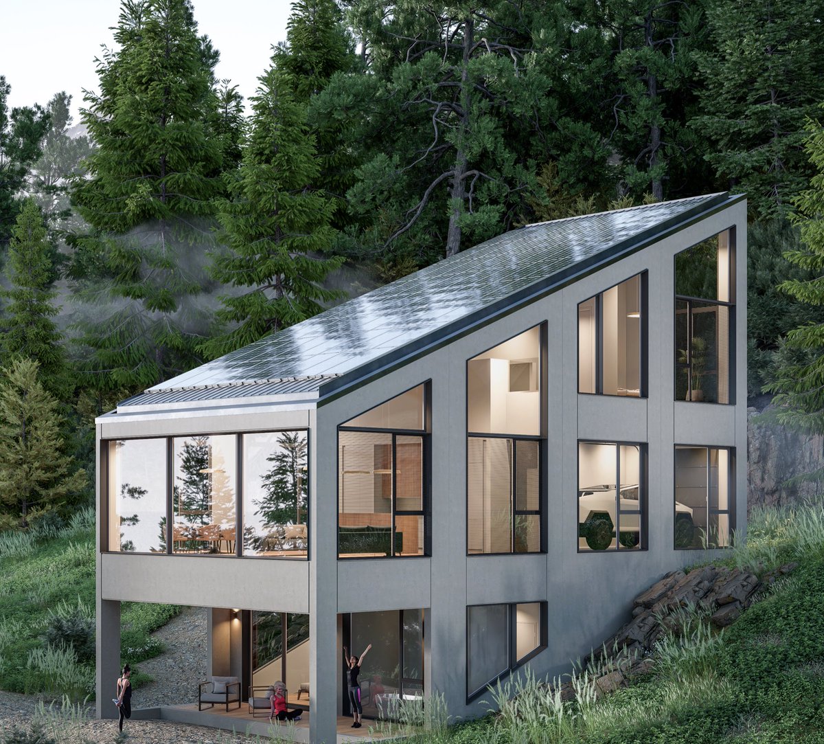 <a href="/Tesla/">Tesla</a> <a href="/cybertruck/">Cybertruck</a> Imagine having a house built for this functionality…