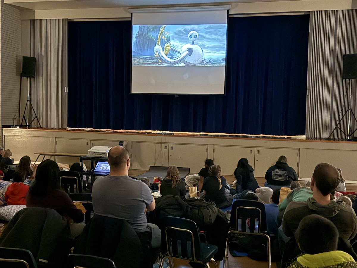 Great night for a Family Movie Night! Wild Robot is a perfect movie for a STEAM school!  Thanks for coming out everyone.