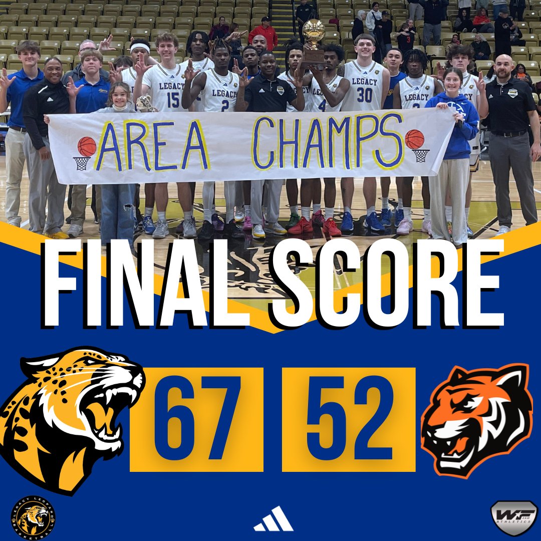 Wichita Falls ISD Athletics (@wfisdathletics) on Twitter photo πππ AREA CHAMPS! πππ
One more gold ball back to the Hilltop! πβ¨
π Legacy β 67
π₯ El Paso β 52
On to the REGION 1 SEMIS! πͺ
#hilltophoops #protectthehilltop #hilltop1024 #GoldBallChasin #teamWFISD
<a href="/CoachTreyLaw/">Trey Law</a> <a href="/mack_mayne15/">Mack Sillemon</a> <a href="/Coach_GregDavis/">Greg Davis</a> <a href="/WFLegacyMBB/">WF Legacy Menβs Basketball</a> πππ AREA CHAMPS! πππ
One more gold ball back to the Hilltop! πβ¨
π Legacy β 67
π₯ El Paso β 52
On to the REGION 1 SEMIS! πͺ
#hilltophoops #protectthehilltop #hilltop1024 #GoldBallChasin #teamWFISD
<a href="/CoachTreyLaw/">Trey Law</a> <a href="/mack_mayne15/">Mack Sillemon</a> <a href="/Coach_GregDavis/">Greg Davis</a> <a href="/WFLegacyMBB/">WF Legacy Menβs Basketball</a>