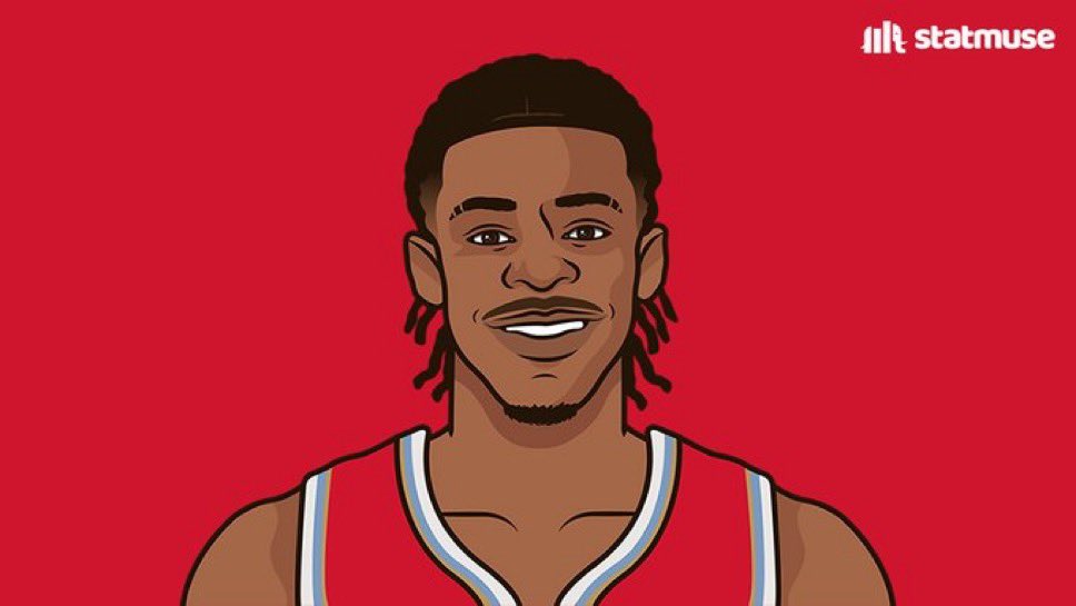 Ja Morant tonight -

23 PTS
4 REB
5 AST
1 STL