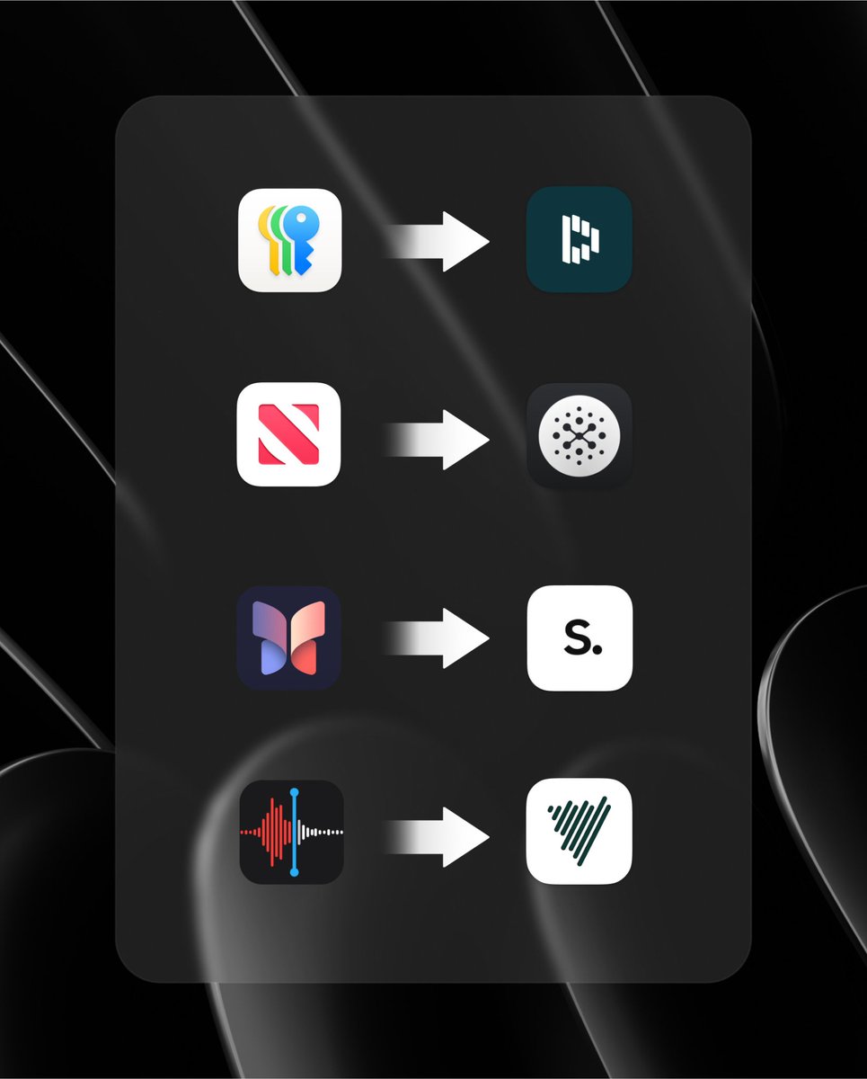deavue_'s tweet image. 🔄 Ditching Apple&apos;s default apps for these go-to alternatives

Which ones have you switched out? ⬇️