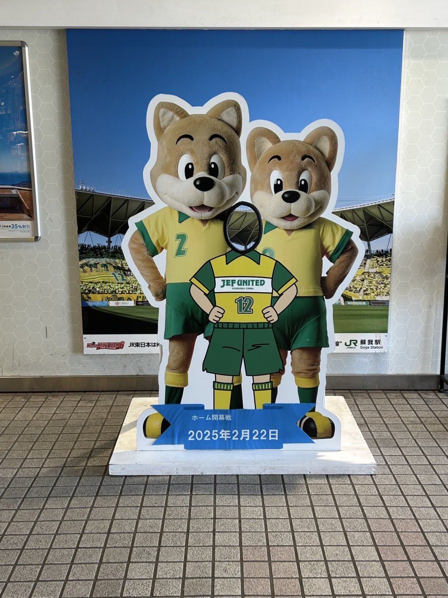 JEF UNITED 市原千葉 テディベア 2体セット ✨ジェフ千葉 マスコット