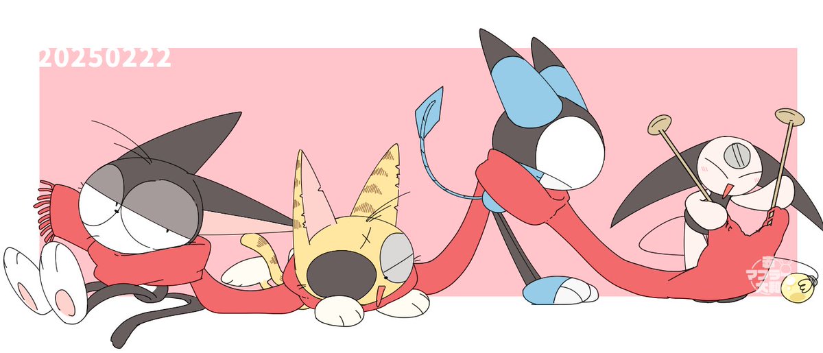 ねこのひ！！！！！！！！！！！！！
#猫の日　#にゃんにゃんにゃんの日　#サイボーグクロちゃん