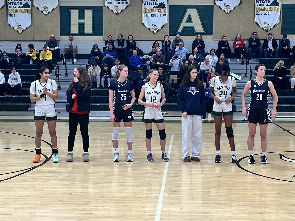 1st Team All-District players recognized prior to team intro tonight. Go Generals!