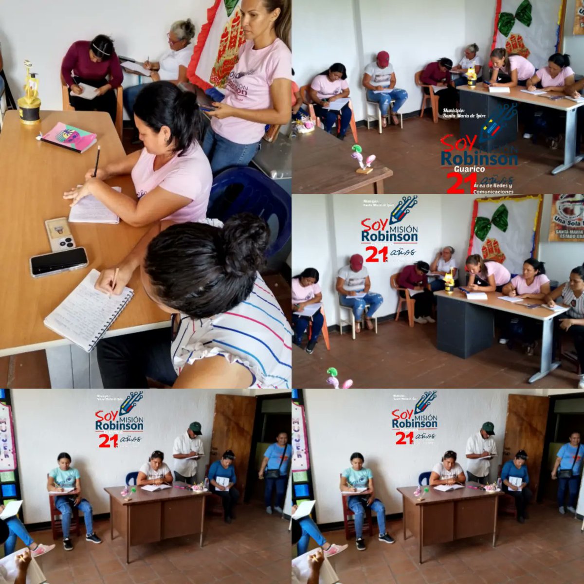 El Movimiento Social Robinsoniano, en sus actividades. Taller de productividad y a la vez informarles sobre la sala del sistema del Gobierno Popular y sobre el Boletín Informativo N : 17 ..
@nicolasmaduro
@hectorrodriguezcastro
@mppeducacion
<a href="/gobguarico/">Gobierno de Guárico</a>
<a href="/guarico_mision/">Misión Robinson_Guarico</a>