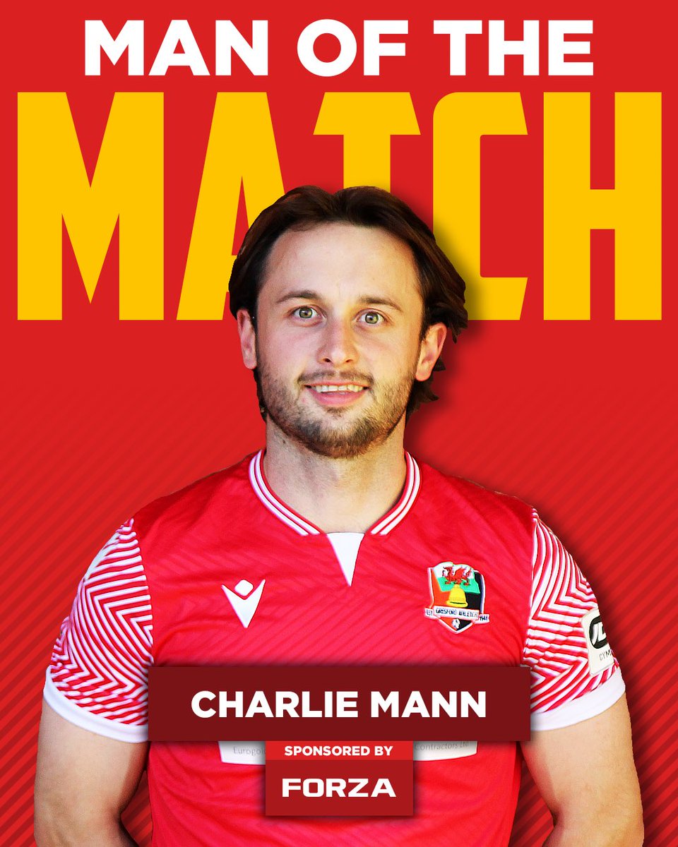 The Gresford Athletic Man of the Match against @Bangor1876 on Friday night, as voted for by you, was <a href="/CharlieMann_/">Charliemann</a>! 👏⭐️

The winger provided an assist and then an absolute rocket of a goal to earn a BIG home win!

Player sponsored by <a href="/forza_goal/">FORZA</a>

#GREBAN | #JDCymruNorth