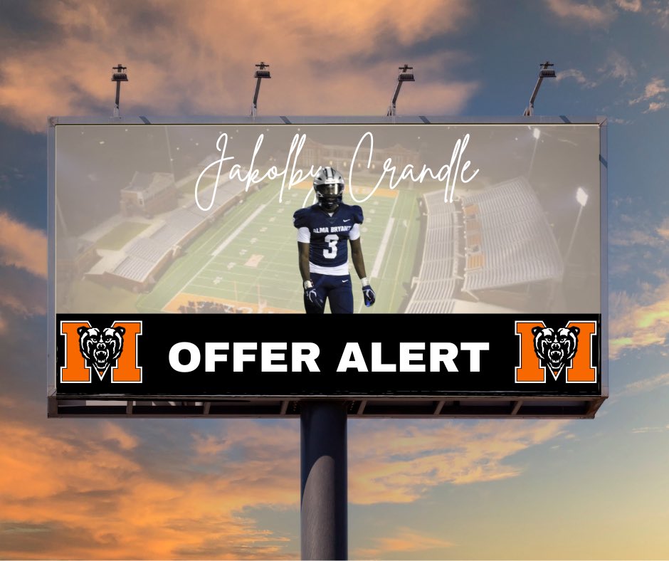 Alma Bryant Football (@abhscanes) on Twitter photo We are proud of <a href="/jakolby3crandle/">Jakolby Crandle</a> recent offer from Mercer University! His hard work is paying off! <a href="/MercerFootball/">Mercer Football</a> We are proud of <a href="/jakolby3crandle/">Jakolby Crandle</a> recent offer from Mercer University! His hard work is paying off! <a href="/MercerFootball/">Mercer Football</a>