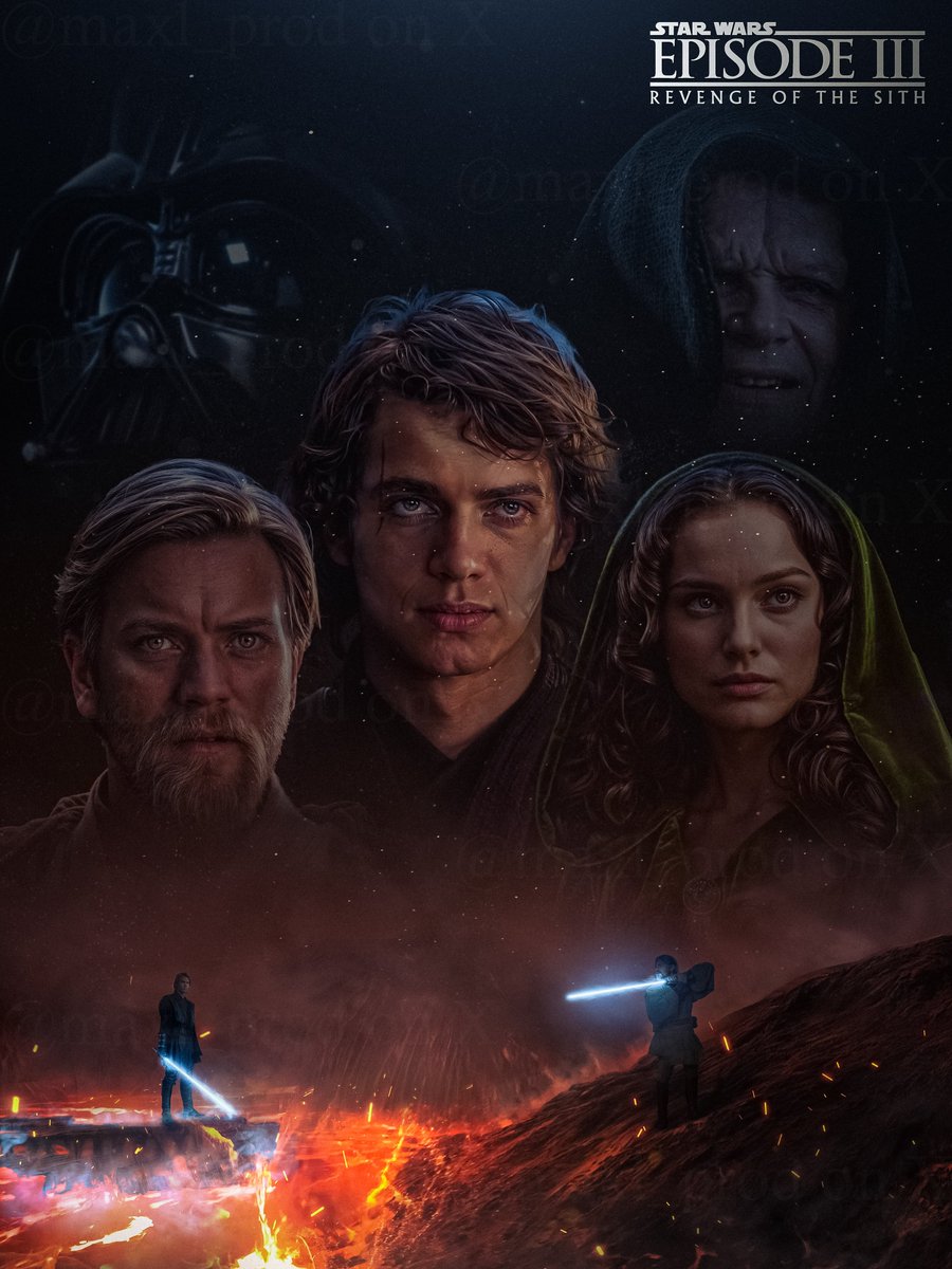 maxl_prod's tweet photo. 🚀 New Star Wars Fanart! 🎨

I created this custom poster for Star Wars: Episode III – Revenge of the Sith! ⚔️ 

DM me for commissions! (posters, thumbnails, etc.) 💌

#StarWars  #MoviePoster #FanArt #DigitalArt  #StarWarsArt #CommissionOpen #SciFiArt https://t.co/Uy0j0ZSu1E