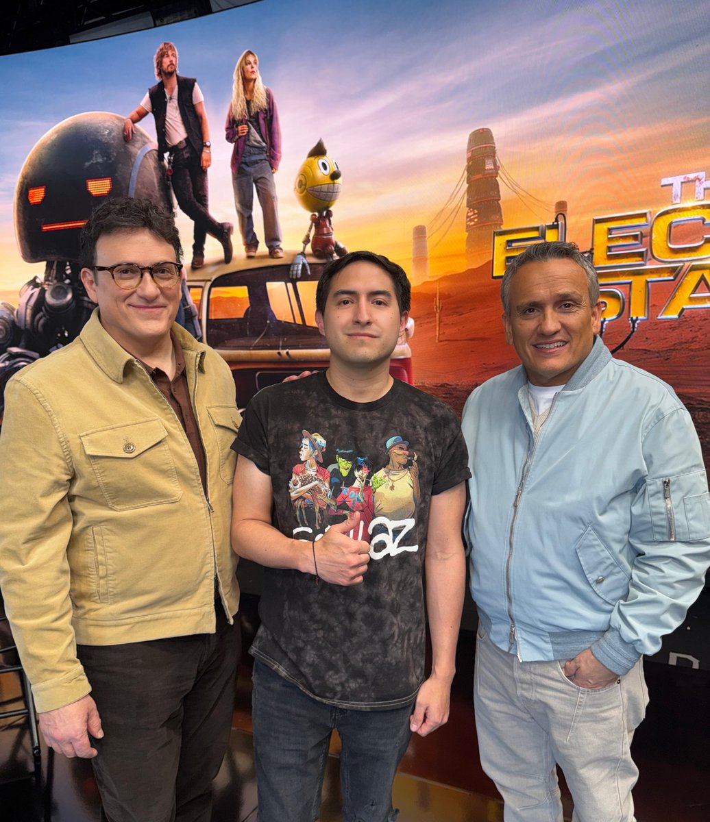 Gracias <a href="/NetflixLAT/">Netflix Latinoamérica</a> por dejarme entrevistar a Los Hermanos Russo.
Pronto les comparto mi experiencia de #EstadoElectrico