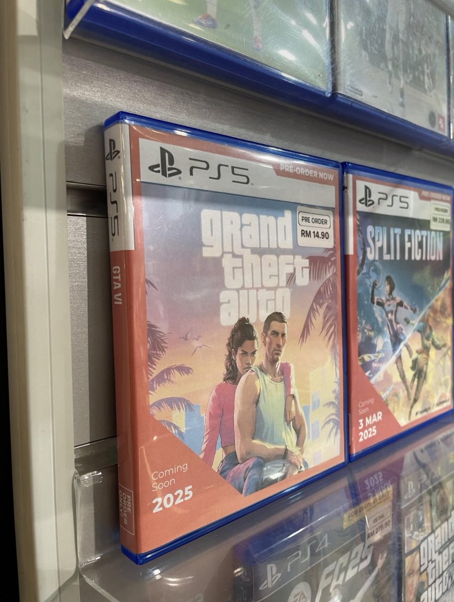 A game shop has GTA 6 for pre-order for about $3 USD.