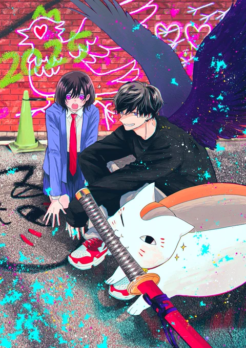 ニャンコ先生がうちにもー!!! 共闘直前なのか天がにやけてます 夏目友人帳22周年おめでとうございます #おでかけニャンコ先生 #猫の日 #夏目友人帳