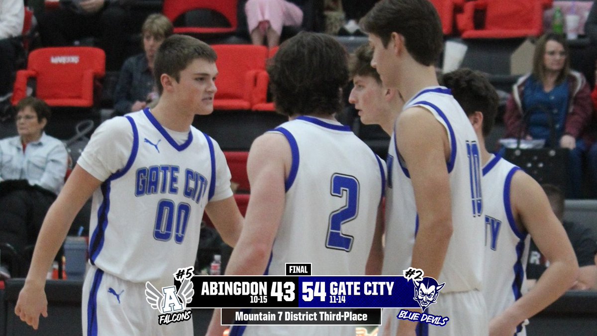 Devils Win!

Parker and Kaden pace us with 14 points apiece!

Next stop:  Region 2D Tournament. Pairings are TBD. #GCBB