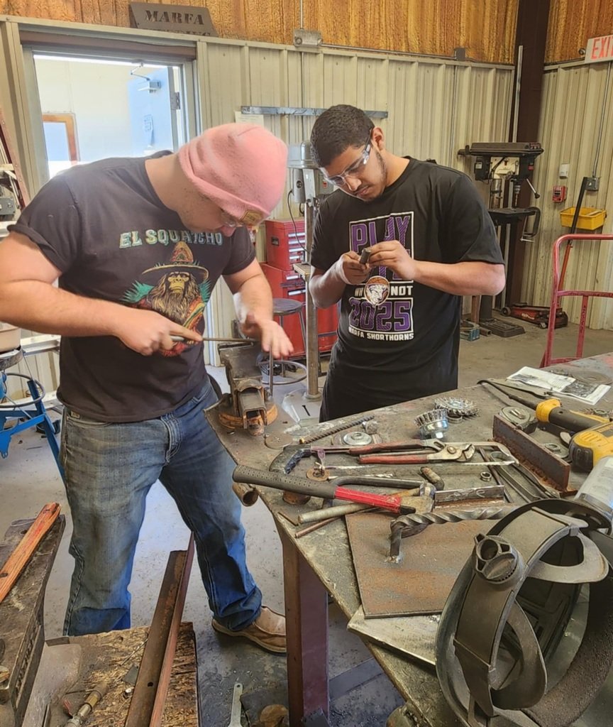 Beyond blessed with the best teachers &amp; the best students in West Texas!  Mr. Martinez &amp; our Welding students working hard on various different welding projects and certifications.  #SafetyFirst #CCMR #IBC #GoShorthorns
