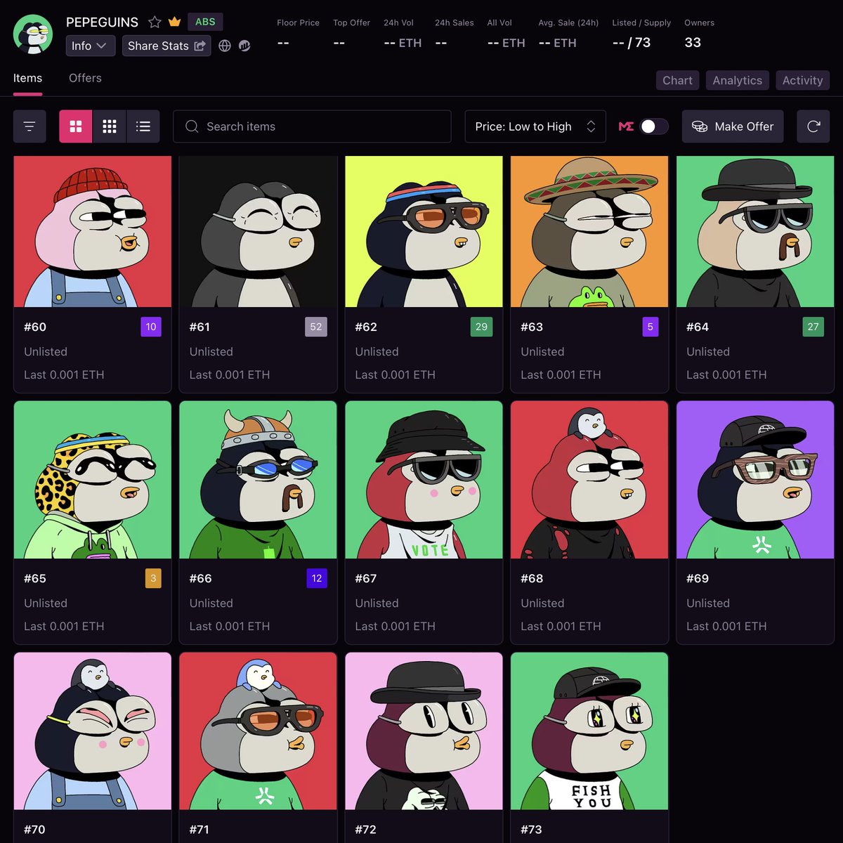 73 minted
thank you again and again
Every mint is the energy that keeps me going
Let's make it happen together
I wanna say "mint out!"