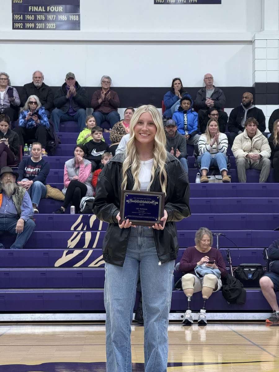 Congratulations  to Lilly Robinson on earning the Trojan Elite award for the Class on 2024