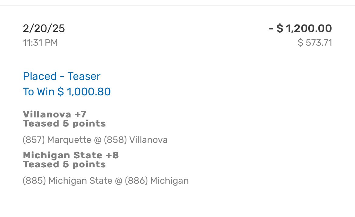 iParlayed's tweet image. 2 Team CBB Teaser 🏀