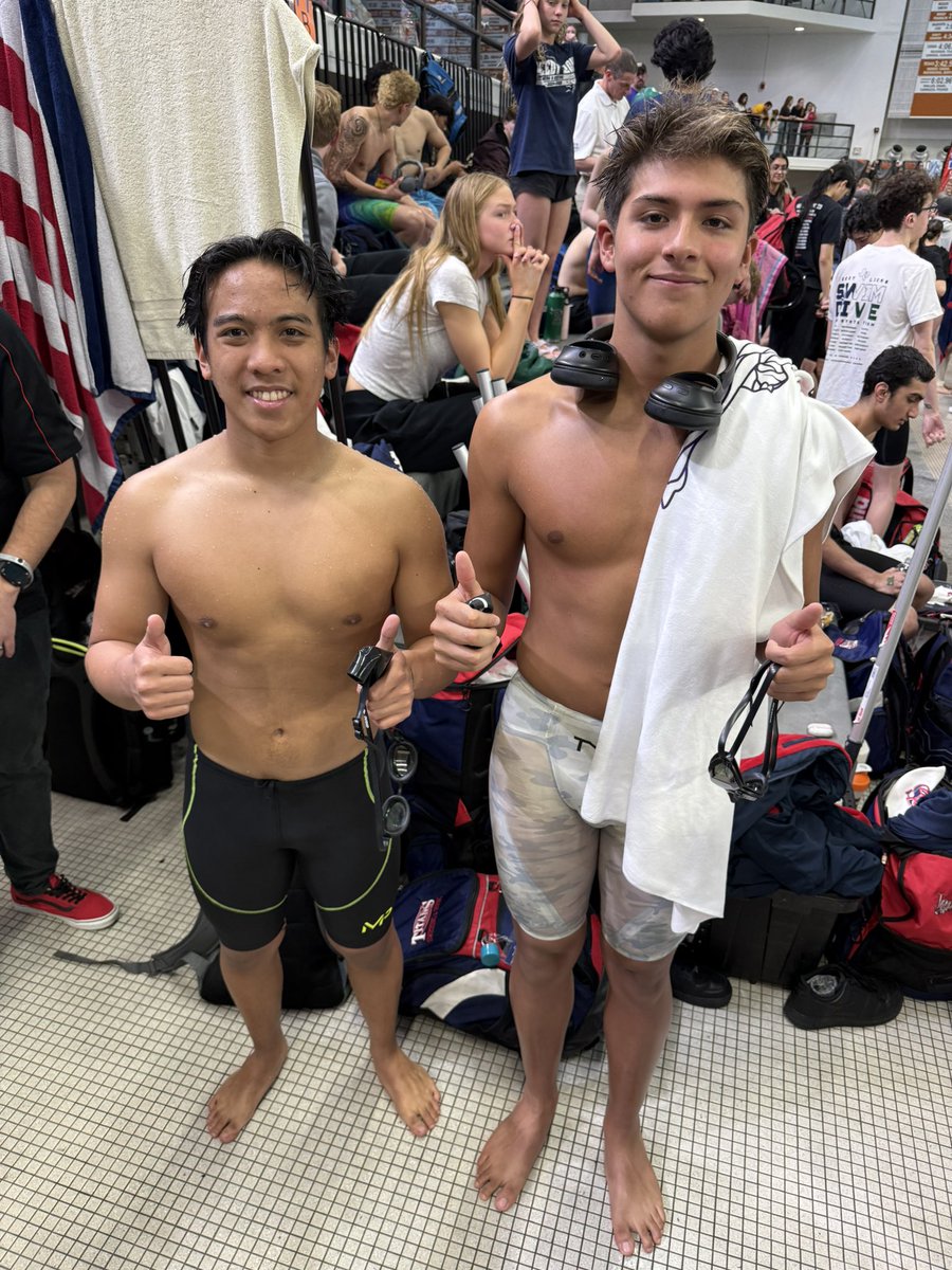 Wow! What a state prelims it was for Ethan and Alwin! Ethan will be 10th seed in the 200IM tomorrow and 5th seed for the 100 Back! Alwin finished with a school record in the 100 Breast and moved up 2 spots in his seeding. <a href="/RandleHS/">Randle High School</a> <a href="/trhsathletics1/">TRHS Athletics</a>