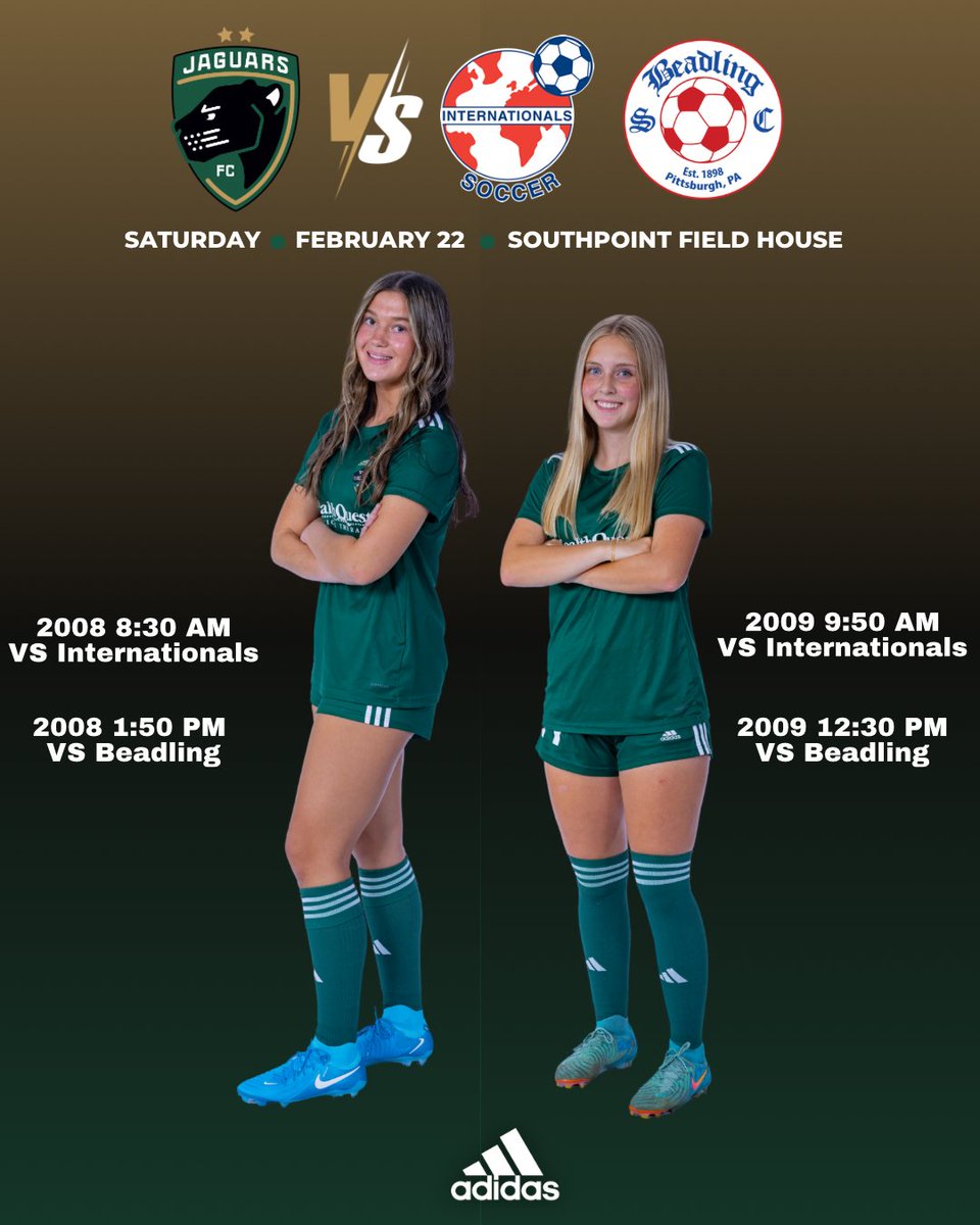 Michigan Jaguars FC Academy (@jaguarsacademy) on Twitter photo Exciting line up of matches today for the 2008 and 2009 Girls Academy teams. We are excited to play <a href="/ISCgirls/">ISCgirls</a>  and <a href="/BeadlingSoccer/">Beadling Soccer Club</a> in the Beadling Girls Academy College Showcase! Thank you to Beadling for putting this weekend together! Exciting line up of matches today for the 2008 and 2009 Girls Academy teams. We are excited to play <a href="/ISCgirls/">ISCgirls</a>  and <a href="/BeadlingSoccer/">Beadling Soccer Club</a> in the Beadling Girls Academy College Showcase! Thank you to Beadling for putting this weekend together!