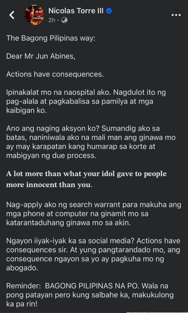 31milmovement's tweet photo. The #BagongPilipinas Way feat. #GoGenTorre.mp3

#CongratsGenTorre https://t.co/VsYvfxgNn0
