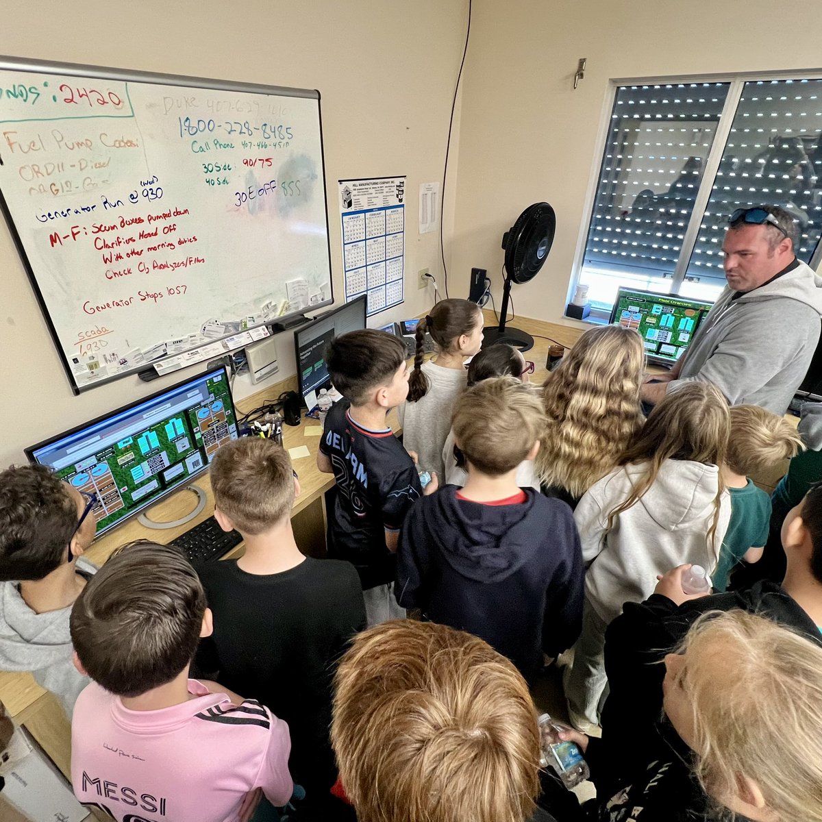 The students who participate in our gifted program went on a field trip to the Winter Garden Waste Water Treatment Plant.