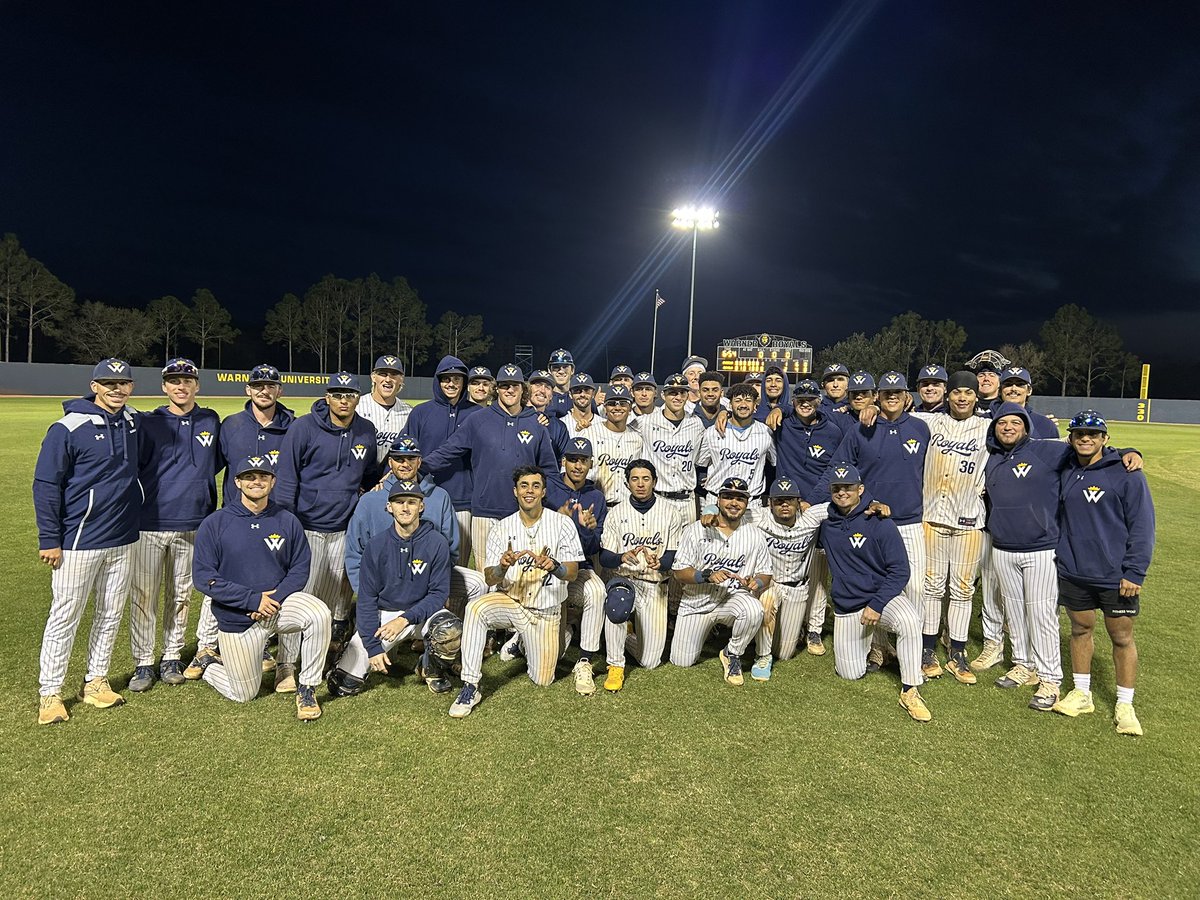 Luke Jaksich (@lukejaksich37) on Twitter photo The boys after splitting the day with Ave Maria, but winning game two 2-1 in a pitching duel. Hats off to Josh Kuhns <a href="/JoshKuhns23/">Josh Kuhns</a> with another stellar outing‼️ and hats off to Ave Maria and their pitcher as well. Back at it for a DH tomorrow!! #Created4Purpose The boys after splitting the day with Ave Maria, but winning game two 2-1 in a pitching duel. Hats off to Josh Kuhns <a href="/JoshKuhns23/">Josh Kuhns</a> with another stellar outing‼️ and hats off to Ave Maria and their pitcher as well. Back at it for a DH tomorrow!! #Created4Purpose
