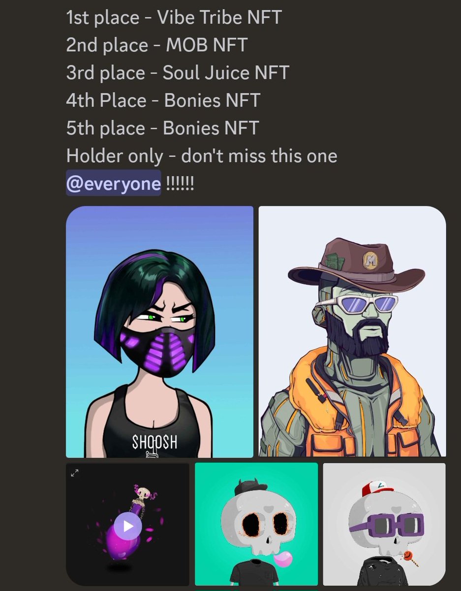 Huge giveaway for holders in Bonies server!!