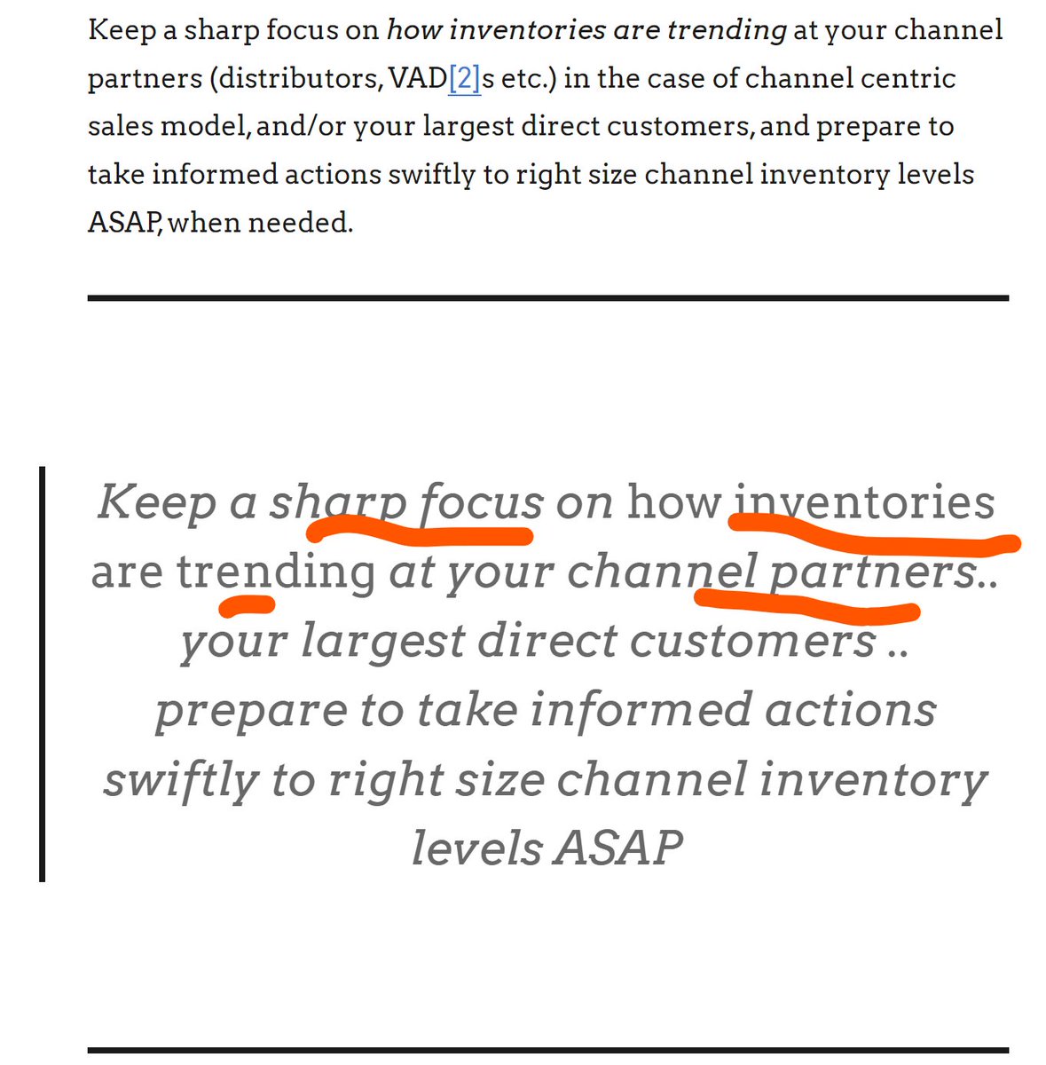 ZyomInc's tweet photo. Attention #SupplyOperations &amp; #ChannelOperations !
Stay sharp on channel #inventory - excess at distributors, VARs boomerangs back 🎯. Don’t get stuck with boatloads!
Traditional inventory management won’t do.
🔍For actionable insights: https://t.co/R55hfJ4omg
reachout@zyom.com https://t.co/2DipCdSES1