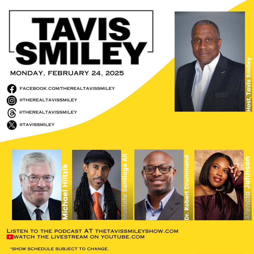 #kbla1580 #unapologeticallyprogressive #tavissmileyshow #realtavissmileyshow #michaelhiltzik #mustafasantiagoali #robertdrummond #alenciajohnson #flipthetables #everydaydisruptors #newbookalert #fluseason #malcolmx #climateprograms #civilrightsadvocate #nationalwildlifefederation