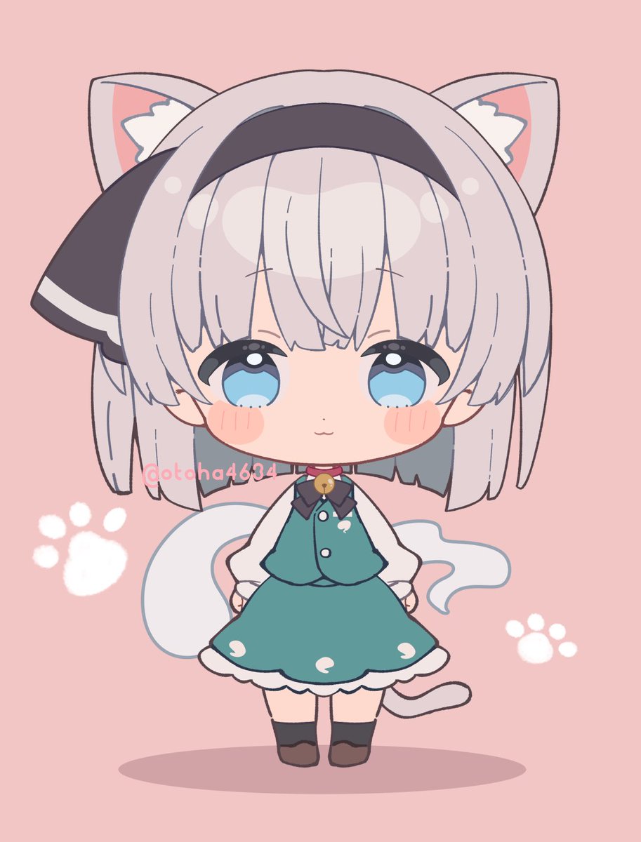 #猫の日
ねこみみ妖夢ちゃん!!🐈 