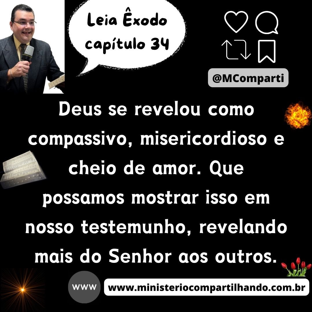 MComparti's tweet photo. Graça, Paz e Alegria!
Medite na Palavra de Deus - Leia Êxodo 34
Que possamos mostrar isso em nosso testemunho, revelando mais do Senhor aos outros.
Boa noite!
#CompartilhandoNaWeb #Bíblia #compassivo #misericórdia #pamor #DeuséFiel #MinisterioCompartilhando #boanoite https://t.co/fXKwlrgqTz