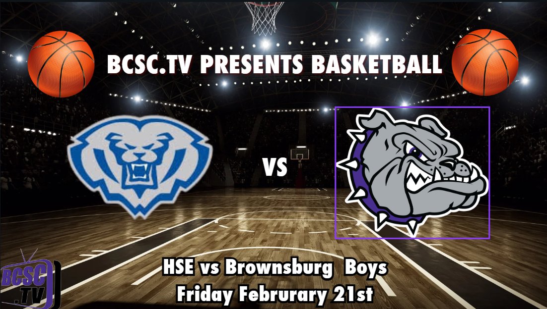 We are LIVE now on BCSC.tv for Hamilton Southeastern at Brownsburg boys basketball!