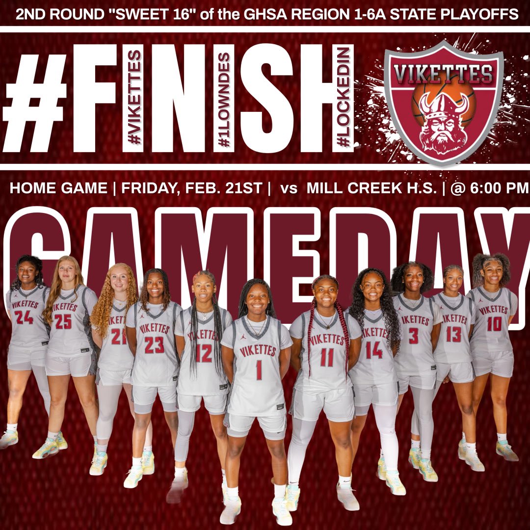 Round 2 ✅!!!!!! HUGE win over Mill Creek tonight. Let’s go!!!!!

Ary Thomas- 19 points, 5 rebounds
Kaci Demps- 16 points, 7 assists, 3 steals
Kayla Jackson- 13 points, 9 rebounds, 4 steals
Shamiaha Webb- 11 points, 10’rebounds
Laila Foster- 6 points, 7 rebounds