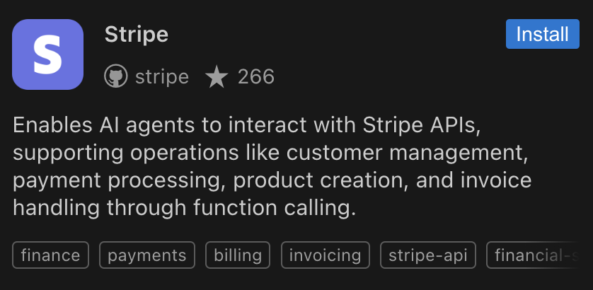 The <a href="/stripe/">Stripe</a> MCP Plugin for Cline is transforming how businesses handle payments through AI. Here's why it's a game-changer: 💳

Instead of wrestling with complex API calls or logging into Stripe's dashboard, you can now manage your entire payment infrastructure through natural